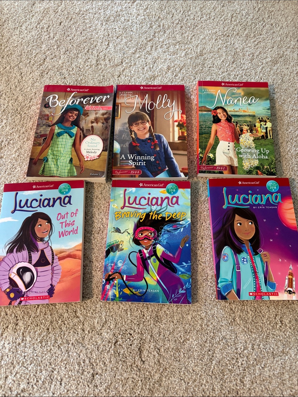 American Girl & Luciana Children's Book Lot - Bright Multi-Color Covers